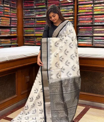 white-black-poochampally-lightweight-silk-saree-sw00000418-b