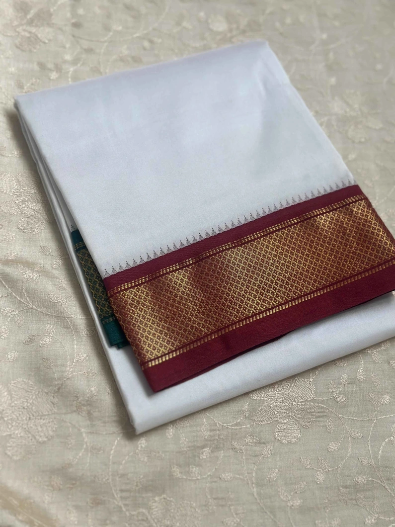 white-pure-silk-dhoti-4-muzham-with-9-kan-mayil-kan-ganga-jamuna-pure-zari-border-sd00000448-a