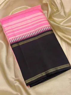 pink-and-baby-pink-pure-zari-kanchi-silk-saree-with-striped-design-and-black-temple-border-sw00000458-a