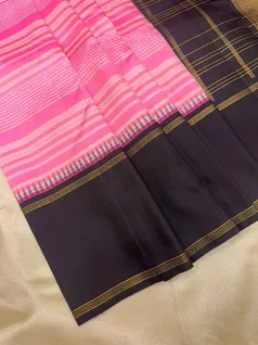 pink-and-baby-pink-pure-zari-kanchi-silk-saree-with-striped-design-and-black-temple-border-sw00000458-b