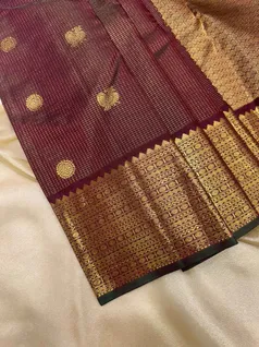 coffee-brown-pure-zari-kanchi-silk-saree-with-vairaoosi-checks-peacock-rudraksh-motifs-sw00000459-b