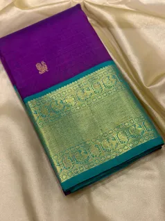 purple-and-turquoise-green-pure-zari-kanchi-silk-saree-with-annam-motifs-sw00000460-a