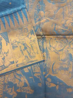 ramar-blue-semi-tussar-saree-with-lord-krishna-print-sw00000470-b