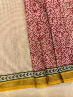 block-print-cotton-saree-in-cream-with-maroon-floral-print-mustard-border-sw00000503-c