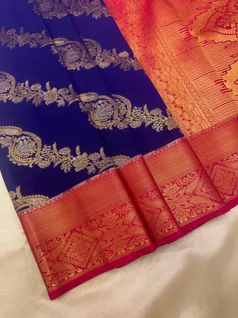 semi-silk-saree-in-navy-blue-with-red-floral-print-broad-border-sw00000508-b