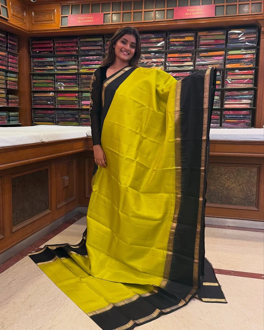 elegant-lightweight-silk-saree-in-mustard-yellow-with-black-border-sw00000577-a