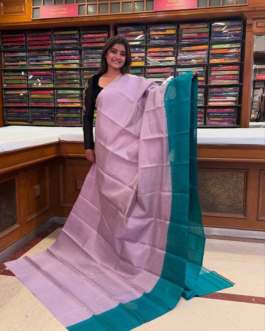 lavender-lightweight-silk-saree-tiny-checks-with-contrast-border-sw00000591-a