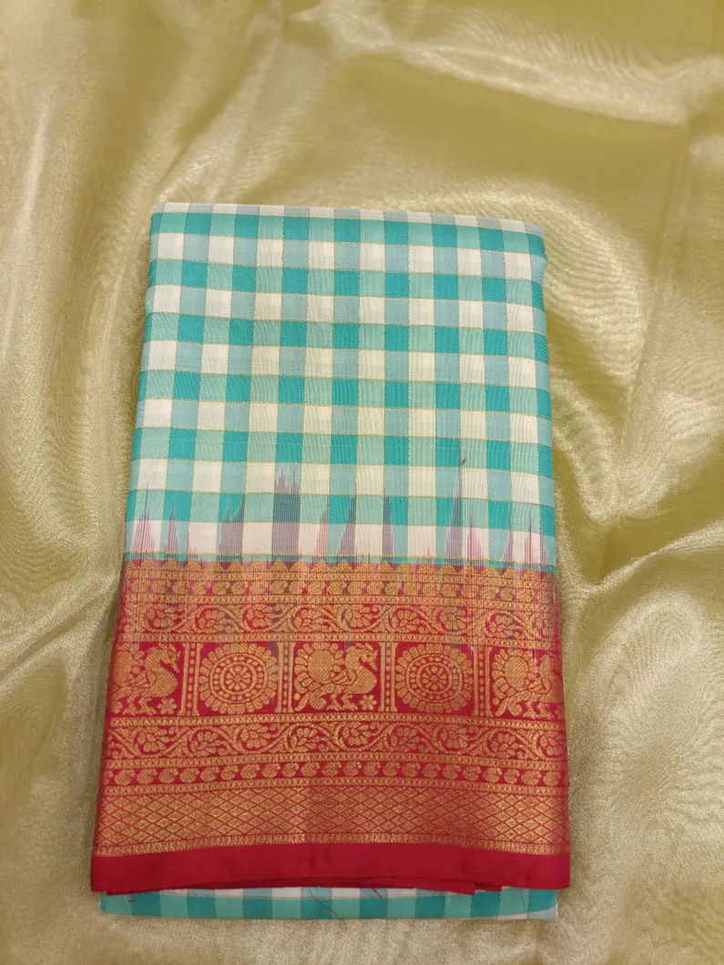 light-weight-silk-saree-in-white-with-blue-checks-sw00000609-a