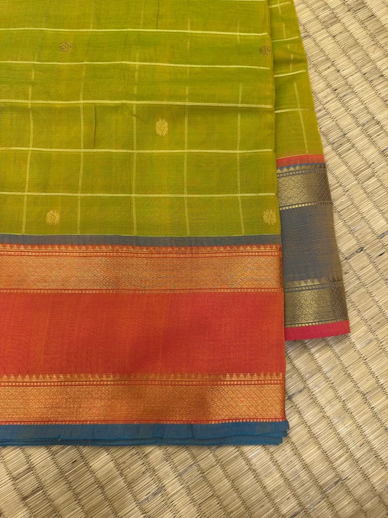 mehandi-green-with-ganga-jamuna-border-sw00000610-a