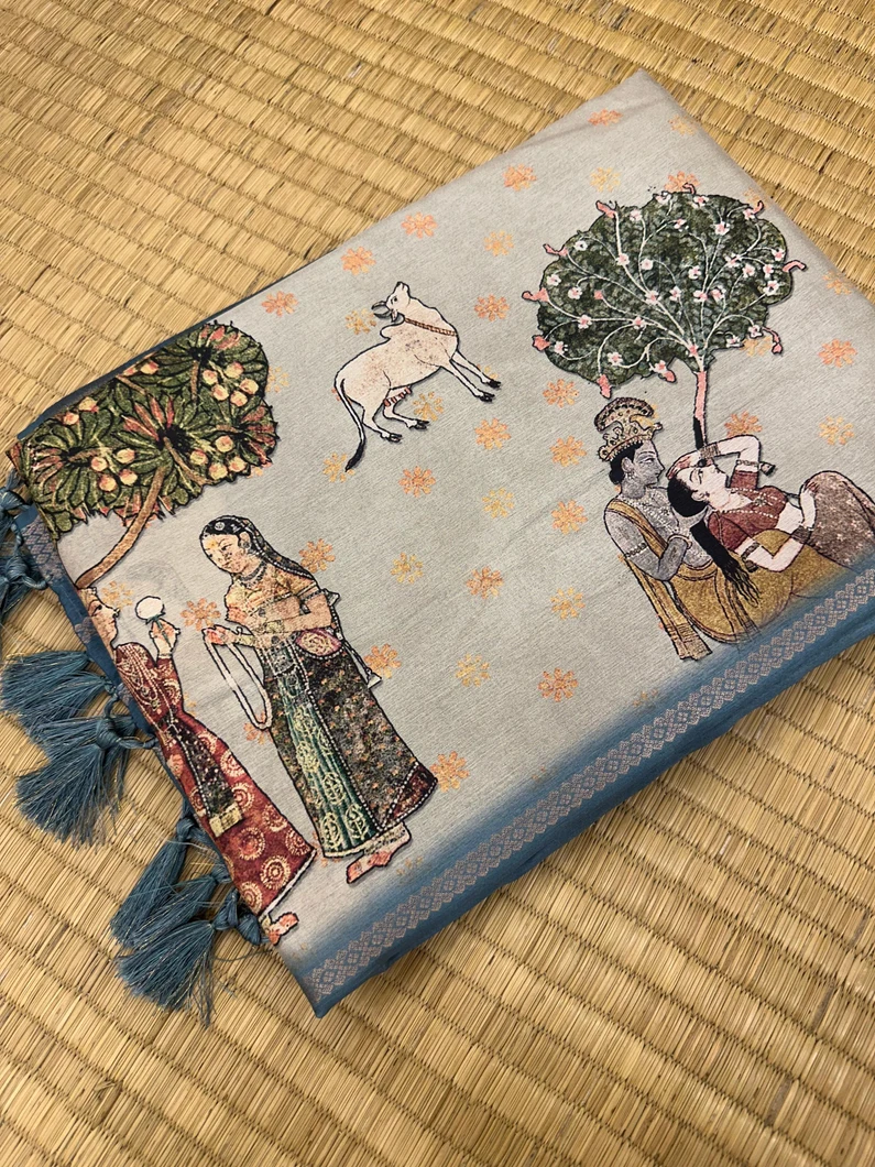 semi-tussar-saree-in-kalamkari-inspired-printed-design-with-ash-teal-sw00000617-a