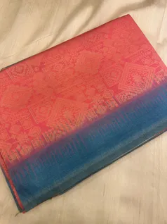 semi-tussar-saree-in-coral-red-with-blue-border-00690-a