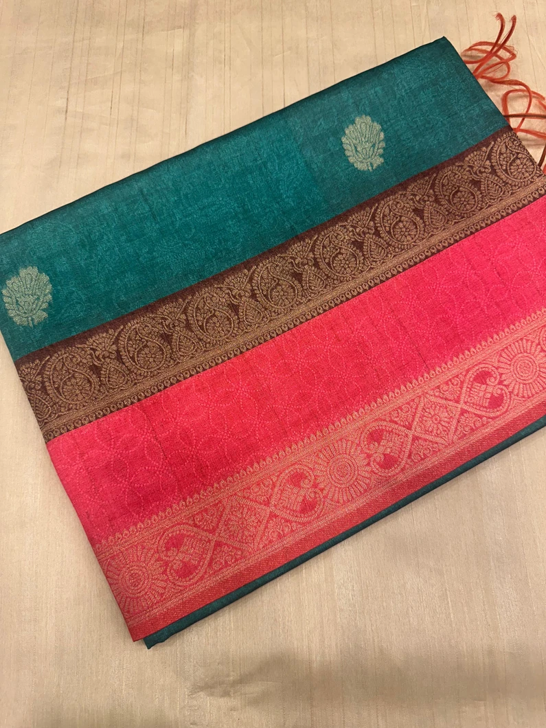 semi-tussar-saree-with-teal-and-pink-contrast-sw00000672-a