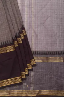 grey-checks-cotton-saree-with-brown-temple-border-sw00000697-b