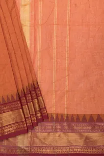 rust-orange-pure-cotton-saree-with-maroon-temple-border-sw00000708-b