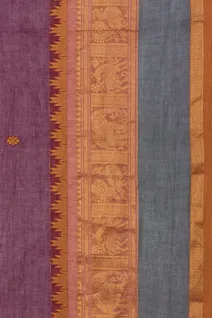 maroon-pure-cotton-saree-with-green-broad-temple-zari-border-sw00000709-d