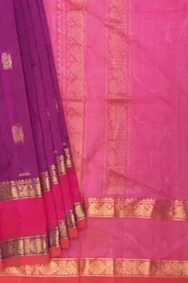 purple-pure-silk-cotton-saree-with-pink-rettai-pettu-border-sw00000713-b