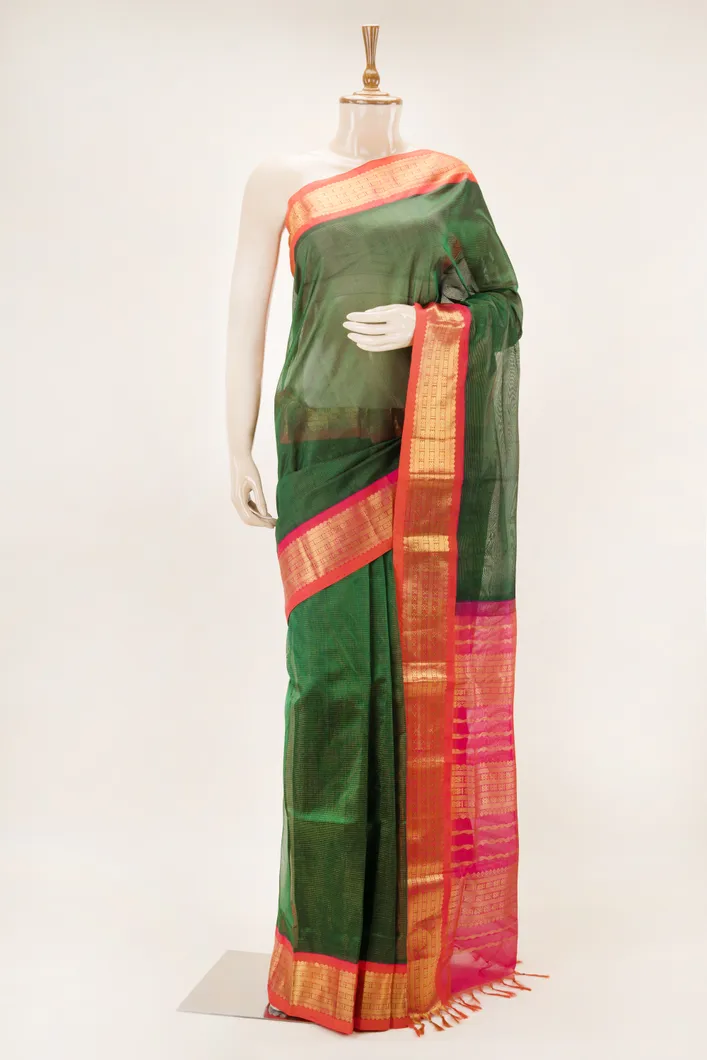 dark-green-vaira-oosi-silk-cotton-saree-with-orange-border-pink-pallu-sw00000716-a