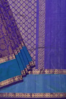 silk-cotton-vanasingaram-saree-navy-blue-with-royal-blue-rettai-pettu-rudraksh-border-sw00000636-b