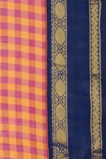 orange-and-pink-checked-silk-cotton-saree-with-navy-blue-zari-border-and-pallu-sw00000720-d