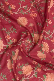 deep-red-pure-tussar-silk-saree-with-peach-floral-digital-print-and-zari-border-sw00000726-c
