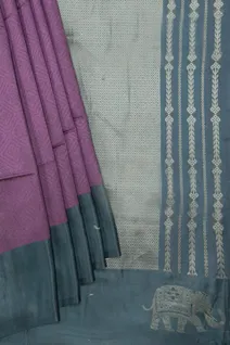 violet-semi-tussar-saree-with-zari-elephant-motifs-and-teal-green-border-sw00000732-b