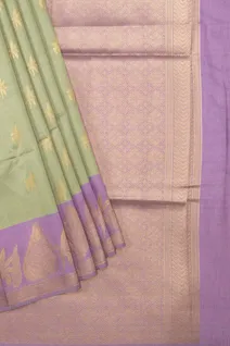 pista-green-semi-tussar-saree-with-lavender-border-sw00000734-b