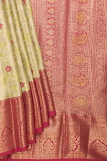 olive-green-fusion-silk-saree-with-floral-zari-brocade-and-contrast-red-border-sw00000746-b