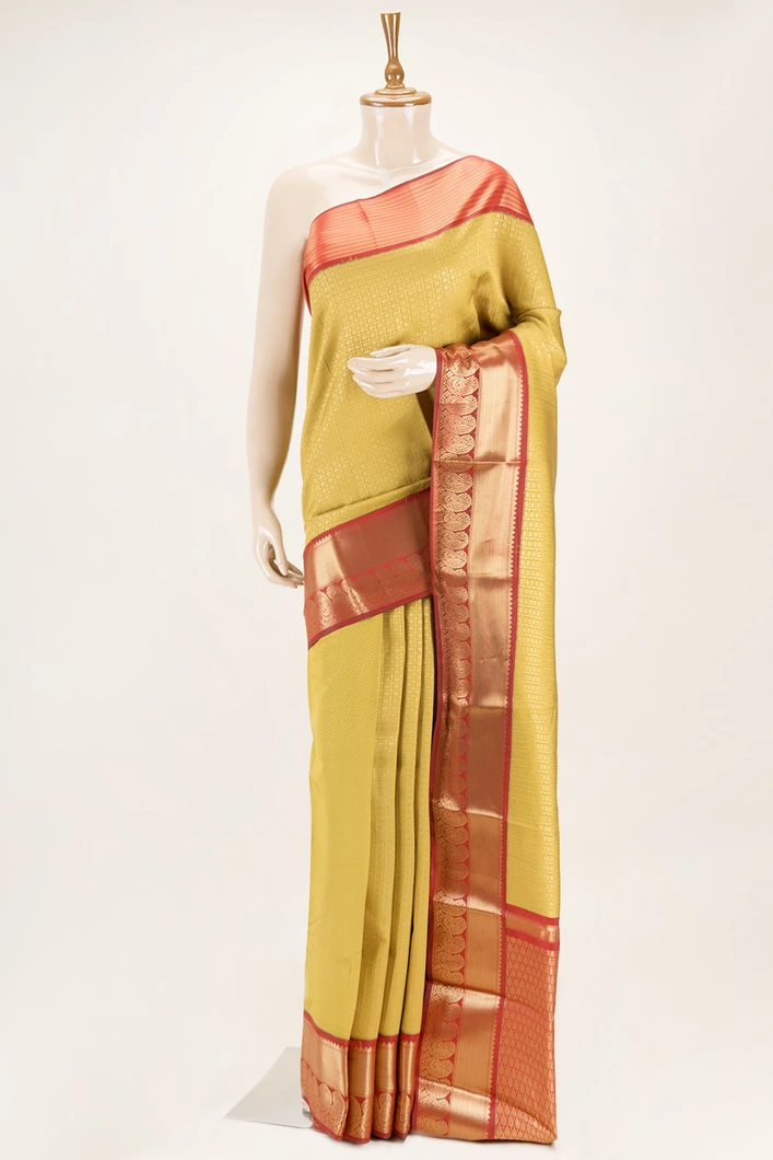 ustard-semi-silk-saree-with-red-zari-border-sw00000752-a