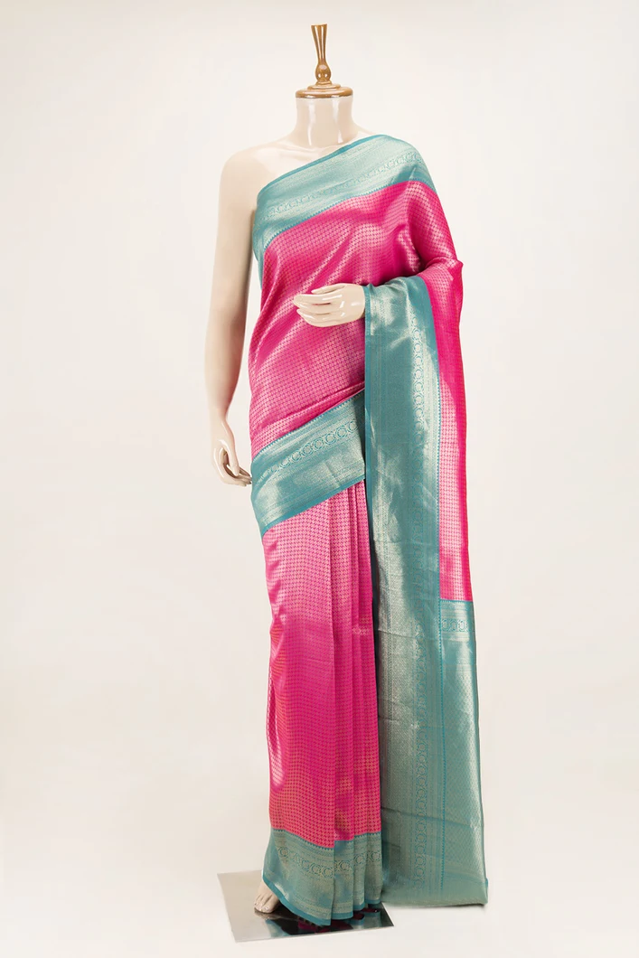 semi-silk-saree-in-turquoise-blue-with-pink-sw00000756-a