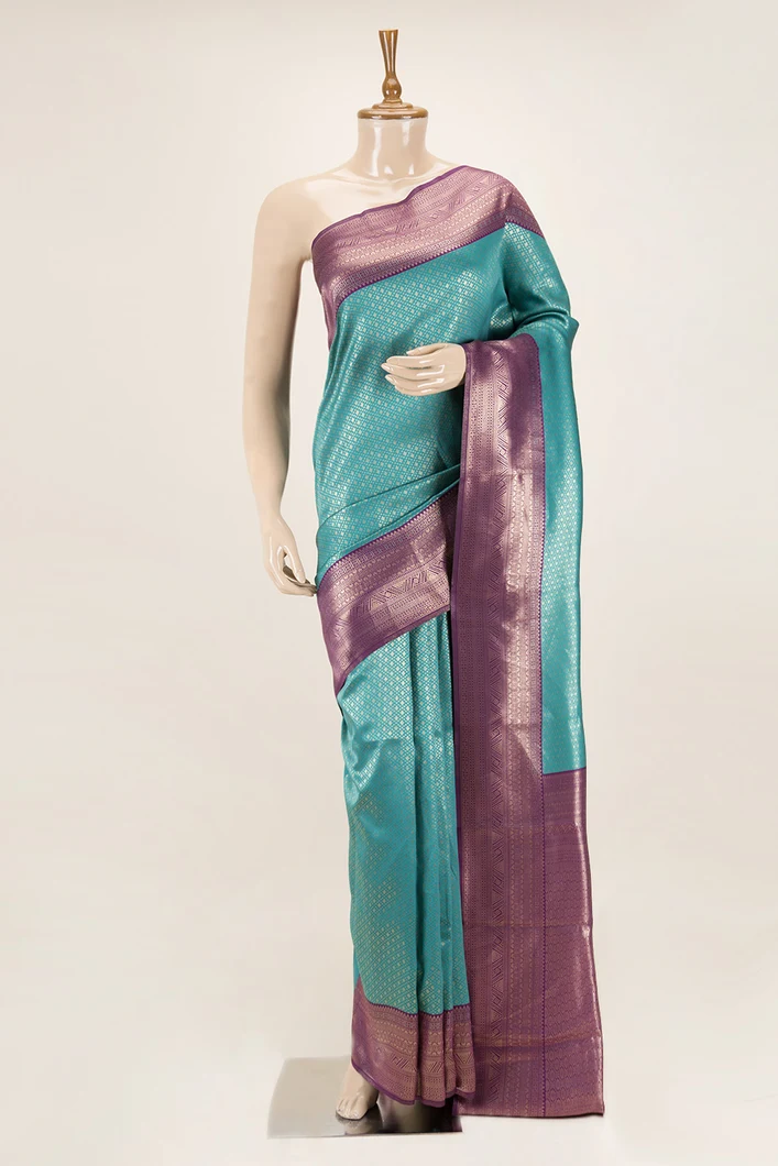turquoise-blue-with-purple-semi-silk-saree-sw00000757-a