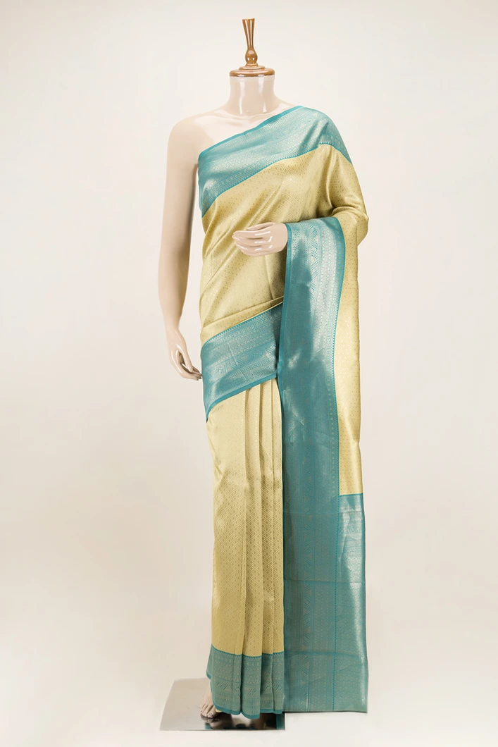 lime-yellow-with-turquoise-blue-semi-silk-saree-sw00000758-a