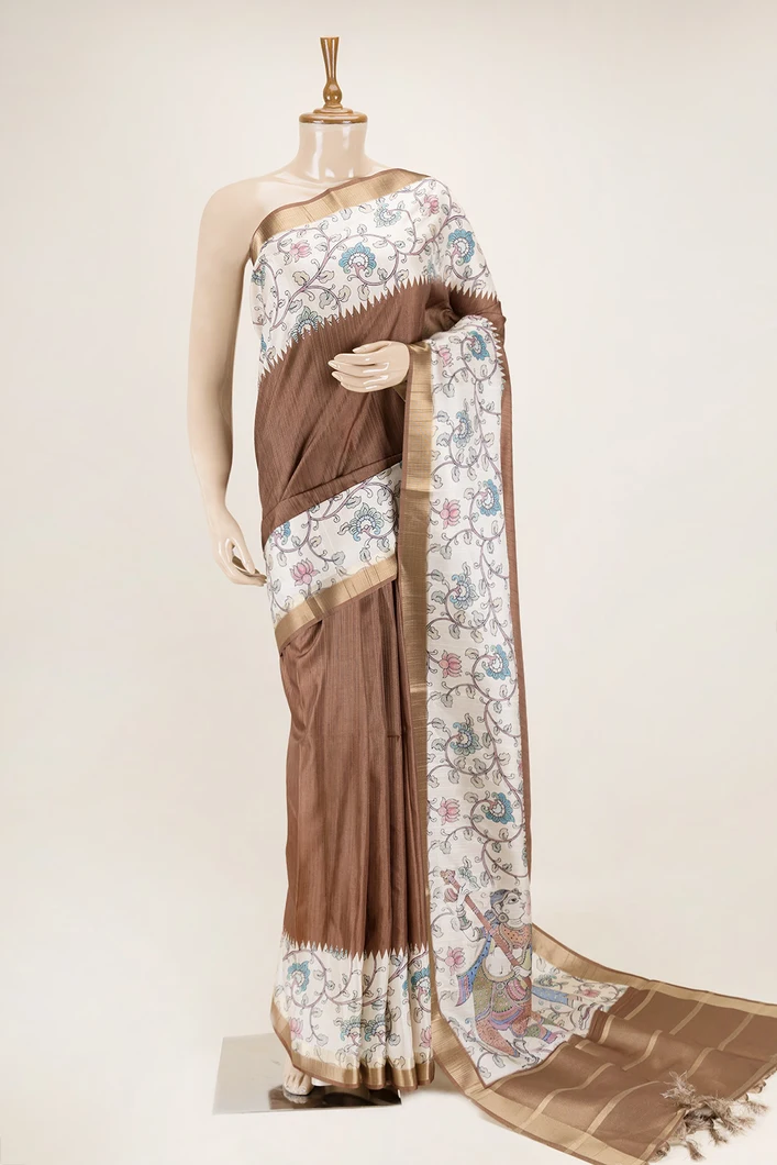 brown-kalamkari-print-semi-tussar-saree-sw00000764-a