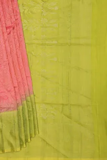 peach-with-green-lightweight-silk-saree-sw00000776-b