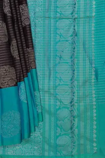 coffee-brown-turquoise-blue-lightweight-silk-saree-sw00000777-b