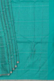 turquoise-blue-borderless-lightweight-silk-saree-sw00000785-b