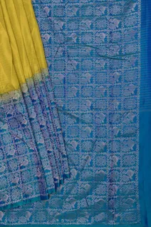 lime-yellow-peacock-blue-lightweight-silk-saree-sw00000795-b