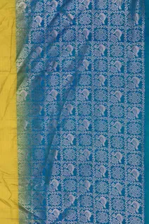 lime-yellow-peacock-blue-lightweight-silk-saree-sw00000795-c