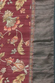 maroon-with-grey-pure-tussar-saree-with-floral-print-sw00000810-d