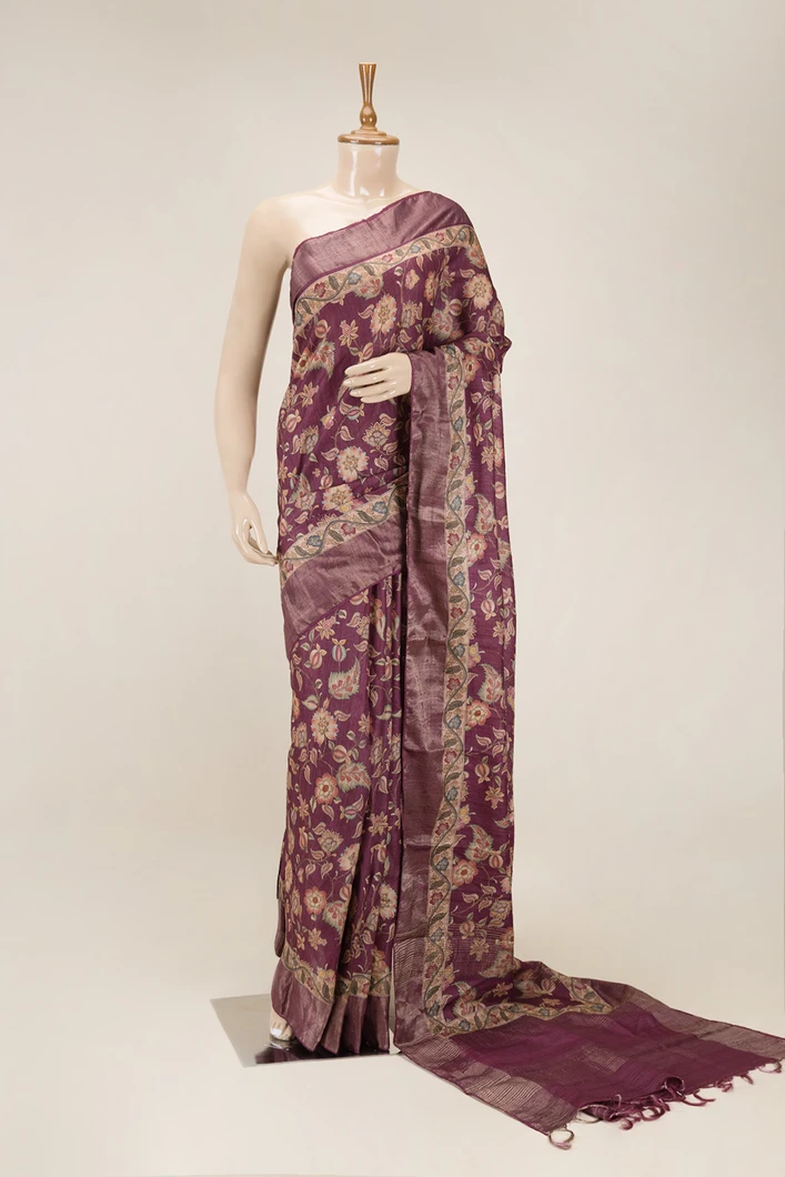 maroon-pure-tussar-saree-with-floral-print-sw00000811-a