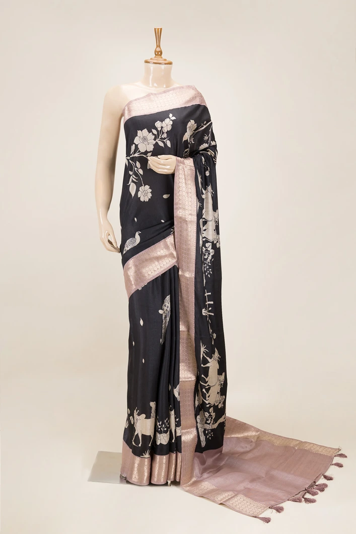 black-semi-tussar-saree-with-baby-pink-zari-pallu-sw00000820-a