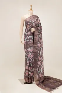 pure-tussar-silk-saree-in-coffee-brown-with-floral-prints-sw00000291-b