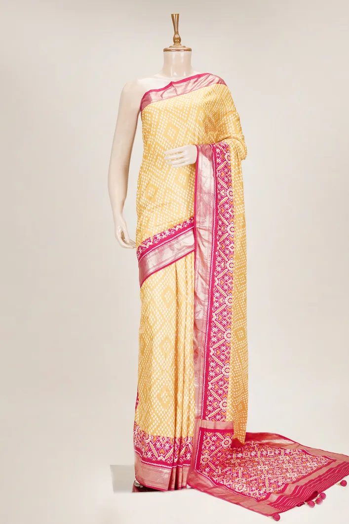 mustard-semi-tussar-saree-with-pink-ikkat-print-sw00000831-a