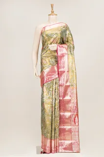 mehendi-green-semi-silk-saree-with-red-border-sw00000845-a