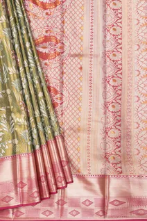 mehendi-green-semi-silk-saree-with-red-border-sw00000845-b