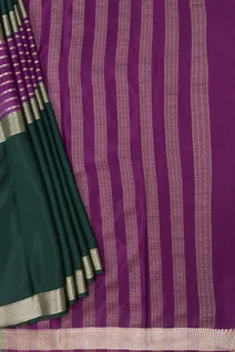 bottle-green-semi-mysore-crepe-saree-with-purple-sw00000856-b