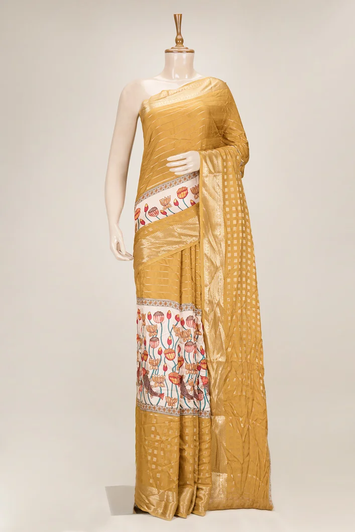 mustard-semi-mysore-crepe-saree-with-golden-checked-sw00000857-a
