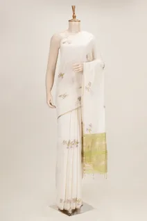 half-white-green-cotton-saree-with-floral-prints-sw00000861-a