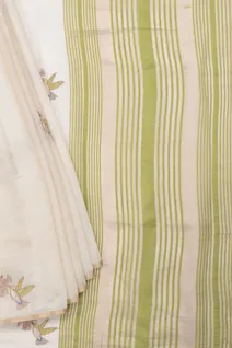 half-white-green-cotton-saree-with-floral-prints-sw00000861-b