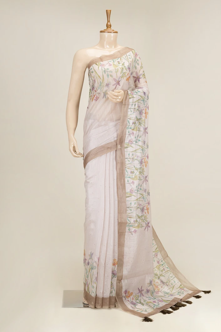 half-white-with-olive-green-linen-saree-with-floral-prints-sw00000865-a