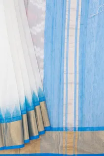 white-cotton-saree-with-blue-bavanji-border-sw00000886-b